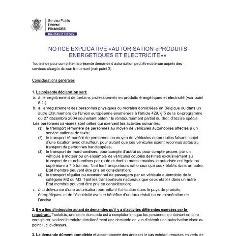 Aperçu du document Comprendre la Notice Explicative des Produits Energétiques — Démarches administratives (CERFA n°Notice explicative)