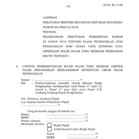 Document preview: Panduan Lengkap Pemberitahuan PPh Tarif Umum untuk Wajib Pajak — Pajak & perpajakan (CERFA n°ID-DJP-Pemberitahuan-PPh-Tarif-Umum)