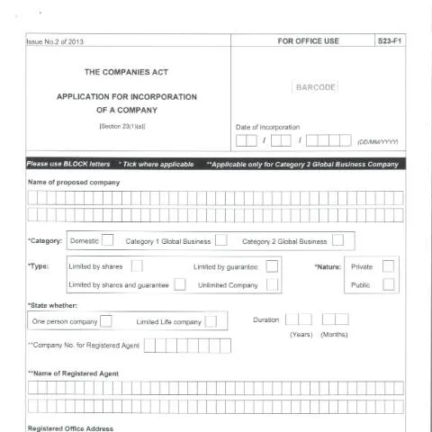 Document preview: Understanding the F1 Form for Business Incorporation in Mauritius — Government & admin (F1-1)