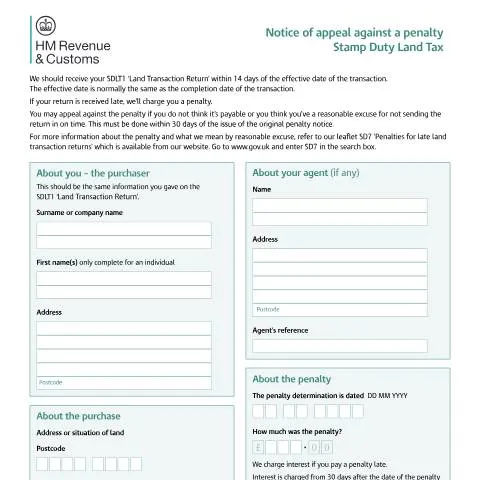 Document preview: Navigating the SDLT46 Appeal Process — Taxes