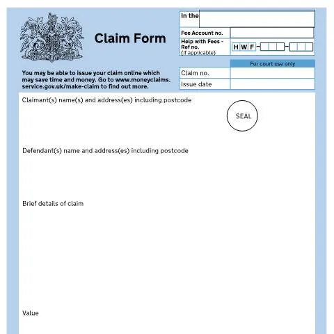 Document preview: Filing Form N1: Your Gateway to Civil Court Proceedings in the UK — Legal & justice