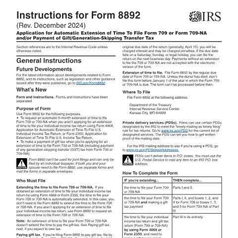 Document preview: Mastering IRS Form 8892: Your Key to Tax Compliance — Taxes (CERFA n°INST-8892)