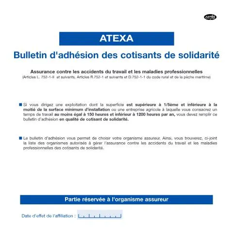Aperçu du document Protection sociale agricole : adhésion obligatoire des non-salariés — Démarches administratives (CERFA n°13576*02)