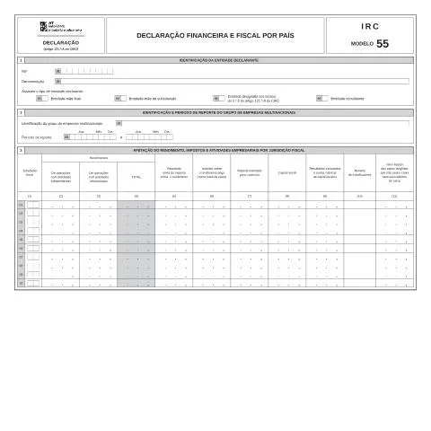 Pré-visualização do documento Entenda o Modelo 55 e sua Relevância Fiscal em Portugal — Impostos (CERFA n°Modelo 55)