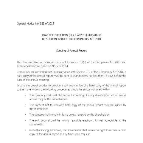 Document preview: Understanding the GN361_2015 Document for Companies — Government & admin (GN361_2015)