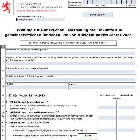 Aperçu du document Comprendre le Formulaire 200 D pour les Entreprises Collectives — Impôts & fiscalité (CERFA n°200 D)