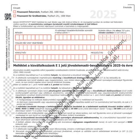 Dokumentvorschau: E1a-K-HU 2025: Ein Leitfaden für Kleinunternehmer — Steuern (CERFA n°E1a-K-HU)