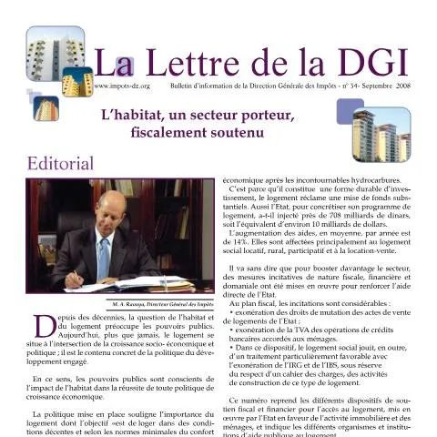 Aperçu du document Comprendre la Lettre DGI n°34 pour une Fiscalité Simplifiée — Démarches administratives (CERFA n°LDGI 34)