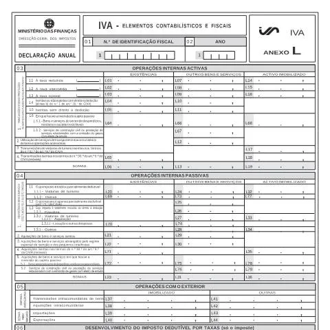 Pré-visualização do documento Entenda o Papel do Anexo L na Declaração de IVA em Portugal — Impostos