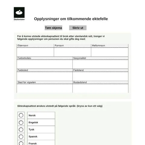 Document preview: Hva er skjema Q-0150 i ekteskapsprosessen? — Familie (CERFA n°Q-0150)