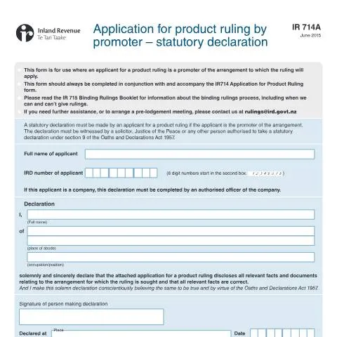 Document preview: Mastering the IR714A for Effective Tax Rulings — Taxes (CERFA n°IR714A)