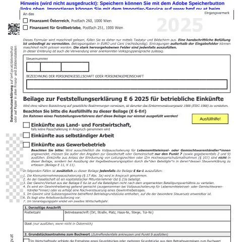 Dokumentvorschau: E6a Formular: Bedeutung und Verpflichtungen für Unternehmen — Steuern (CERFA n°E6a)