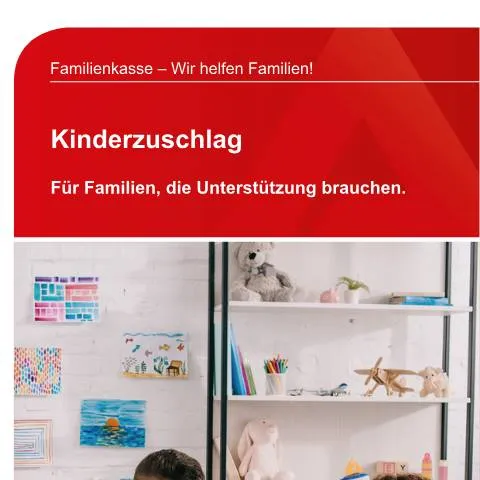 Dokumentvorschau: Wichtige Informationen zum Kinderzuschlag für Eltern — Familie (CERFA n°dok_ba035750)