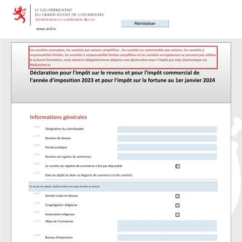 Aperçu du document Comprendre la déclaration 500 F pour l'impôt au Luxembourg — Impôts & fiscalité (CERFA n°500 F)