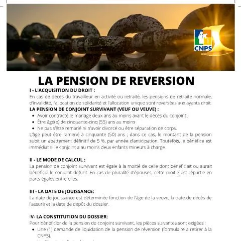 Aperçu du document Comprendre la Pension de Réversion en Côte d'Ivoire — Démarches administratives