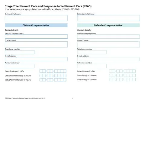 Document preview: Understanding the RTA5 Form in Road Traffic Accidents — Legal & justice