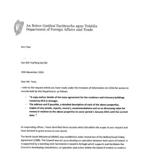 Document preview: Understanding FOI Request 16/182 and Its Impact on Governance — Government & admin