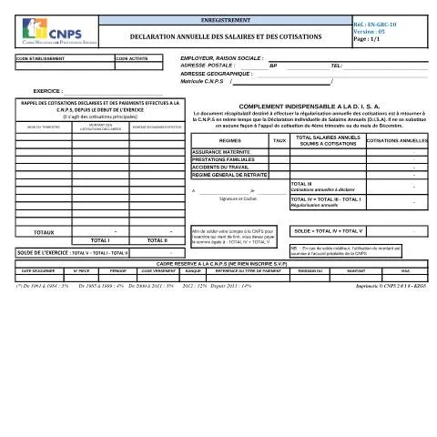 Aperçu du document Importance de la Déclaration Annuelle des Salaires en Côte d'Ivoire — Démarches administratives