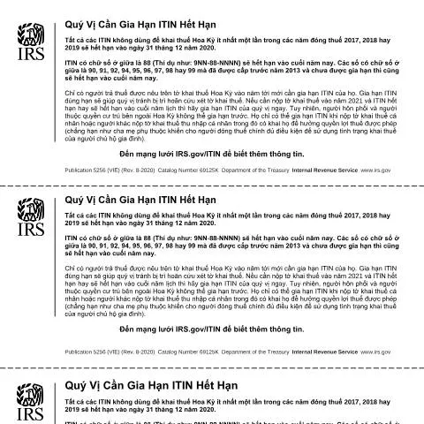 Document preview: Mastering IRS Publication 5256VN for Non-Residents — Taxes (CERFA n°PUB-5256VN)