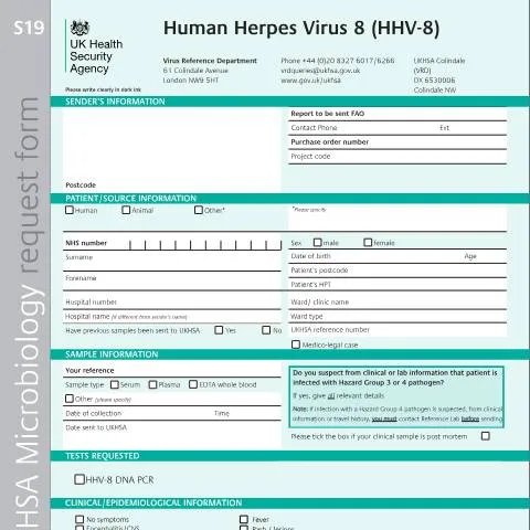 Document preview: Understanding the Importance of the HHV-8 Referral Form — Health