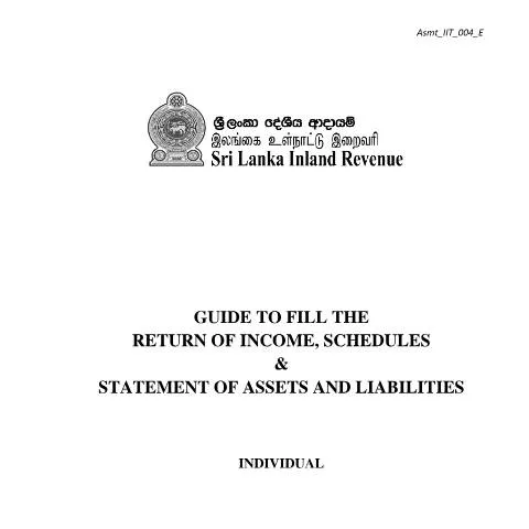Document preview: Essential Guide for Sri Lankan Tax Return 2021/2022 — Taxes (CERFA n°Asmt_IIT_004_2021)