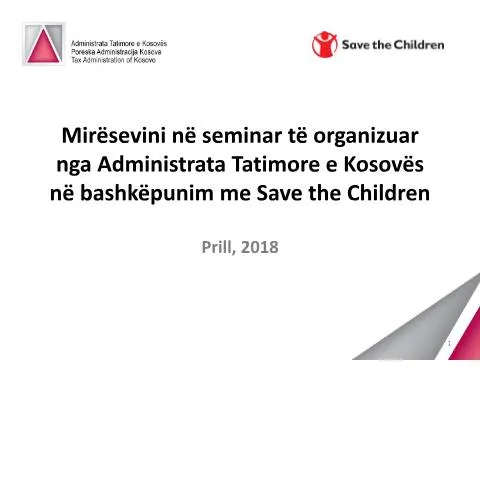 Document preview: Rëndësia e Seminarit për OJQ në Kosovë — Tatime & fiskalitet