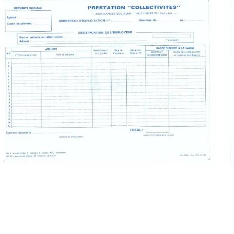 Aperçu du document Comprendre le formulaire AS 105 pour la sécurité sociale — Aides & prestations sociales (CERFA n°AS 105)