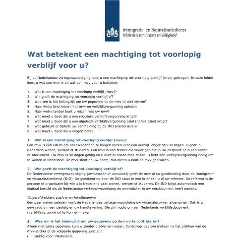 Documentvoorvertoning: De Rol van de Machtiging tot Voorlopig Verblijf in Uw Nieuwe Leven — Immigratie & visa (CERFA n°9050)