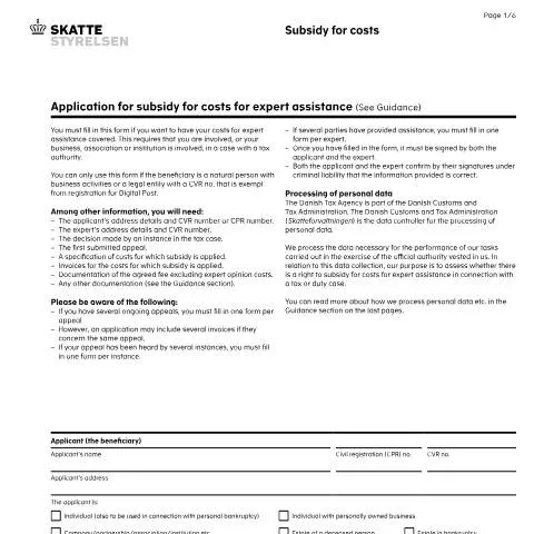 Document preview: Forstå Subsidy of Costs-certifikatet 02.008 — Skatter & skat (CERFA n°02.008)