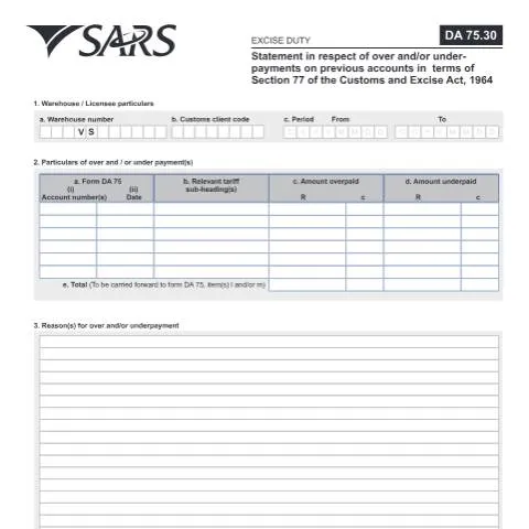 Document preview: Understanding the DA 75 30 Ad Valorem External Form — Government & admin (CERFA n°DA 75 30)