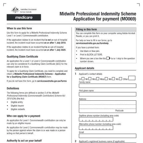 Document preview: Understanding the Application Process for MO069 — Health (CERFA n°MO069)
