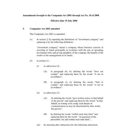 Document preview: Understanding the Role of the Namca2001 Document in Mauritius — Government & admin (namca2001)