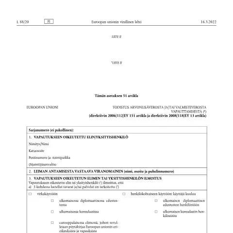 Document preview: Miksi tarvitset todistusta arvonlisä- ja valmisteverosta? — Verot & verotus