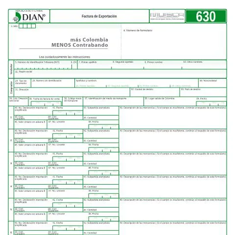 Vista previa del documento Todo lo que Necesitas Saber sobre la Factura de Exportación F630-2014 — Trámites administrativos (CERFA n°F630-2014)