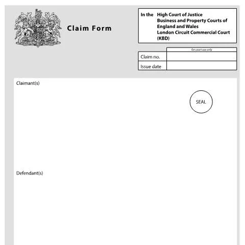 Document preview: Navigating the N1(LCC) Claim Form for Commercial Disputes — Legal & justice