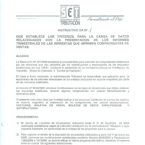 Vista previa del documento Instructivo DA 1 06 Paraguay: Procedimientos y criterios — Trámites administrativos