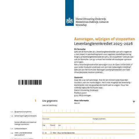 Documentvoorvertoning: Levenlanglerenkrediet: Uw Financiële Oplossing voor Onderwijs — Onderwijs & opleiding