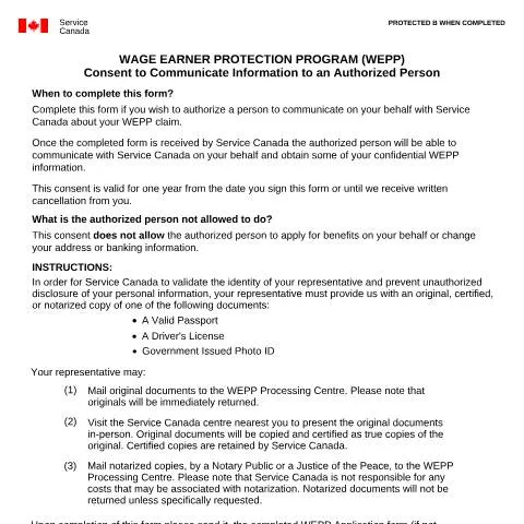 Document preview: Navigating the WEPP Consent Form EMP5452 — Work & employment (CERFA n°EMP5452)