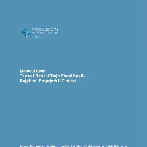 Document preview: Understanding Malta's Property Tax Manual for Sellers — Taxes (CERFA n°manwal-dwar-taxxa-f-ras-il-għajn-finali-fuq-il-bejgħ-ta-prop)