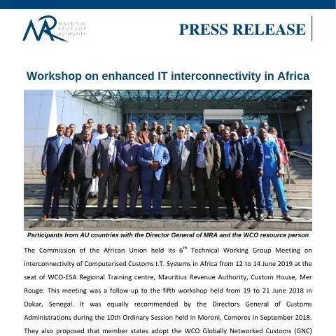 Document preview: Understanding the African Union Delegation Form for IT Workshop — Government & admin (CERFA n°AfricanUnionDelegation)