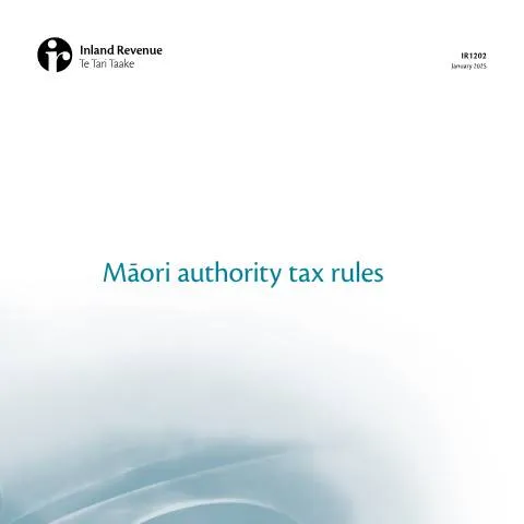 Document preview: Navigating the IR1202 Form for Māori Tax Compliance — Government & admin (CERFA n°IR1202)