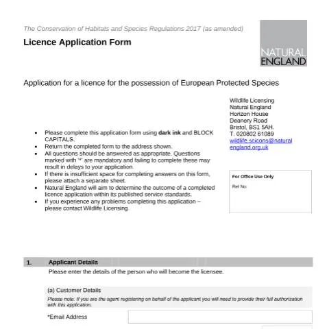 Document preview: How to Apply for A37 and LR37 Licences for Protected Species — Government & admin