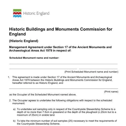 Document preview: Understanding Soil Sampling Consent for Scheduled Monuments — Government & admin
