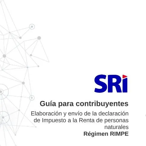 Vista previa del documento Cómo completar el formulario de Impuesto a la Renta RIMPE — Impuestos (CERFA n°Guía de llenado de Impuesto a la Renta Personas Naturales RIMPE)