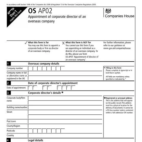 Document preview: Guide to Appointing a Corporate Director in the UK — Business