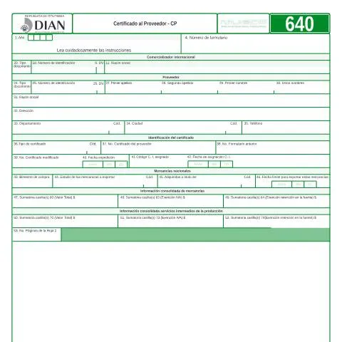 Vista previa del documento Importancia del Certificado al Proveedor en el Comercio Internacional — Trámites administrativos (CERFA n°F640-2008)