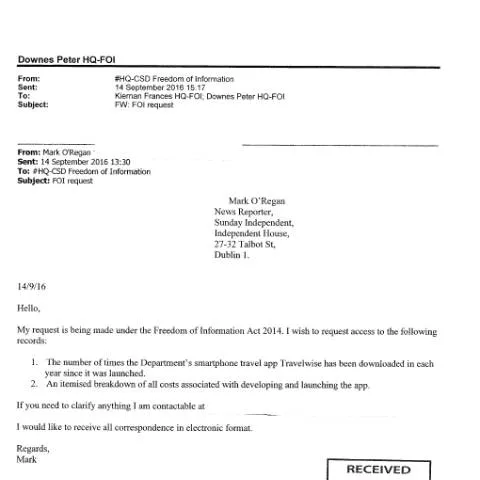 Document preview: Understanding the Impact of FOI Request 16/135 in Ireland — Government & admin