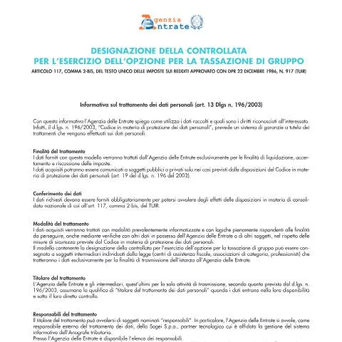 Anteprima documento Opzione regime Consolidato Nazionale: guida alle agevolazioni fiscali — Tasse e fisco