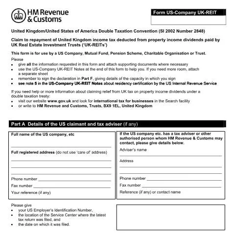 Document preview: Cross-Border UK-REIT Investment: US Tax Treaty Benefits Explained — Taxes