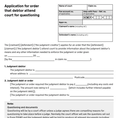 Document preview: How to Use Form N316 to Compel Debtor Court Attendance — Legal & justice (N316)